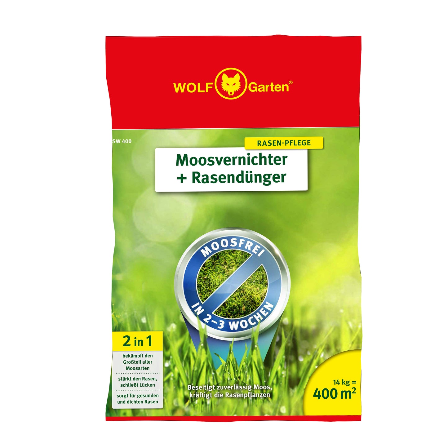 SW 400 2-IN-1 MOOSVERNICHTER + RASENDÜNGER