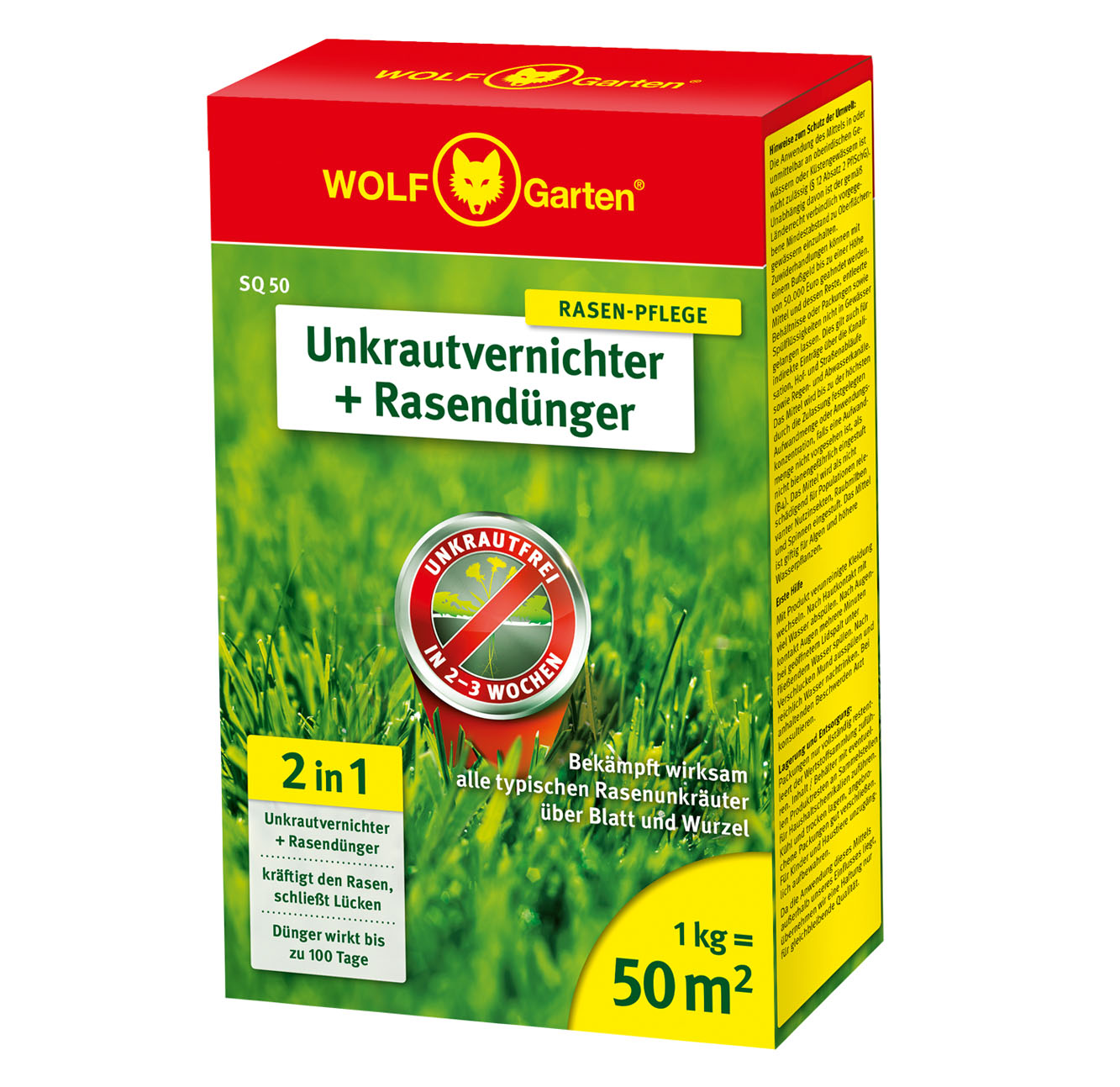 SQ 50 2-IN-1 UNKRAUTVERNICHTER + RASENDÜNGER