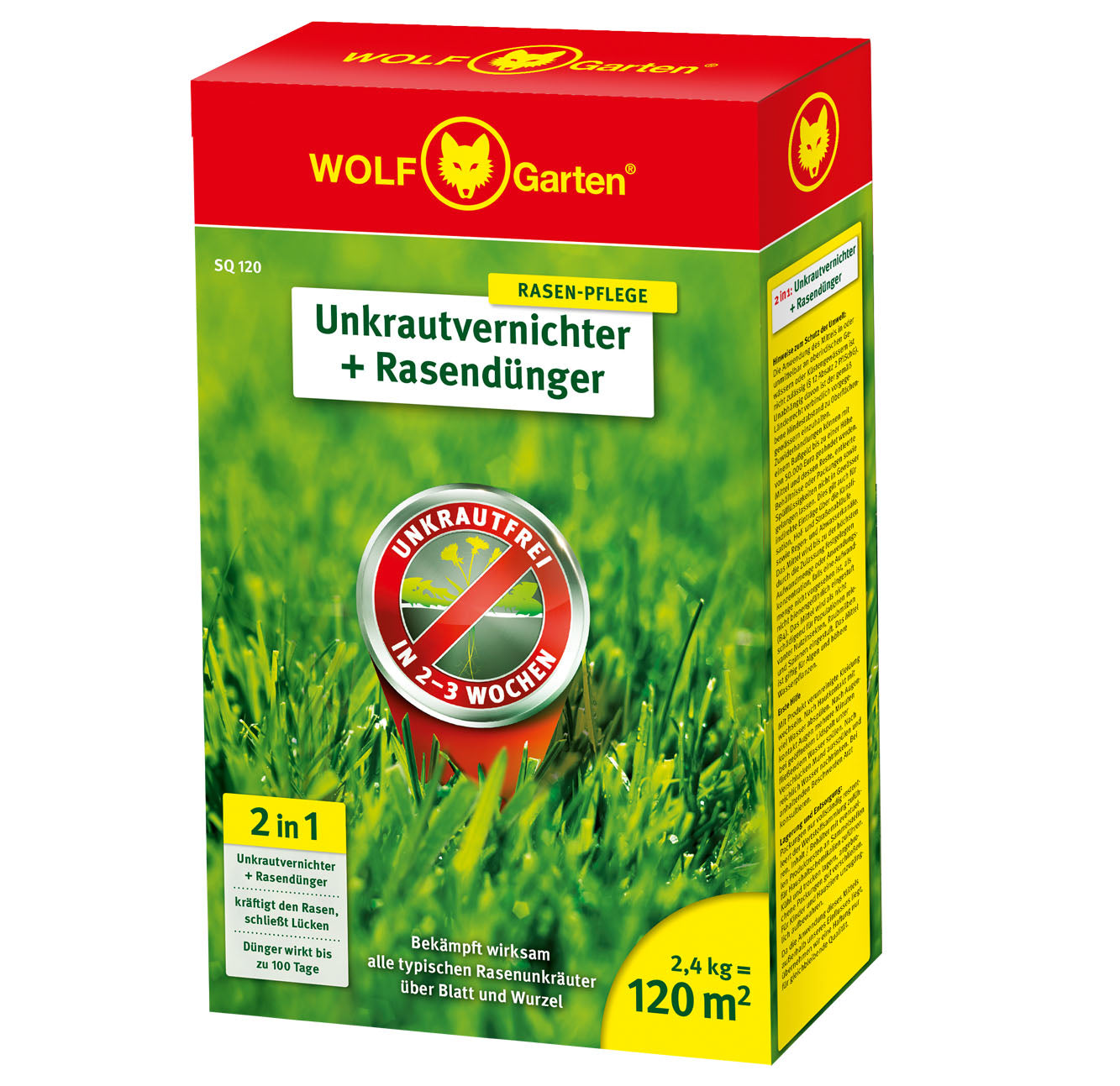 SQ 120 2-IN-1 UNKRAUTVERNICHTER + RASENDÜNGER