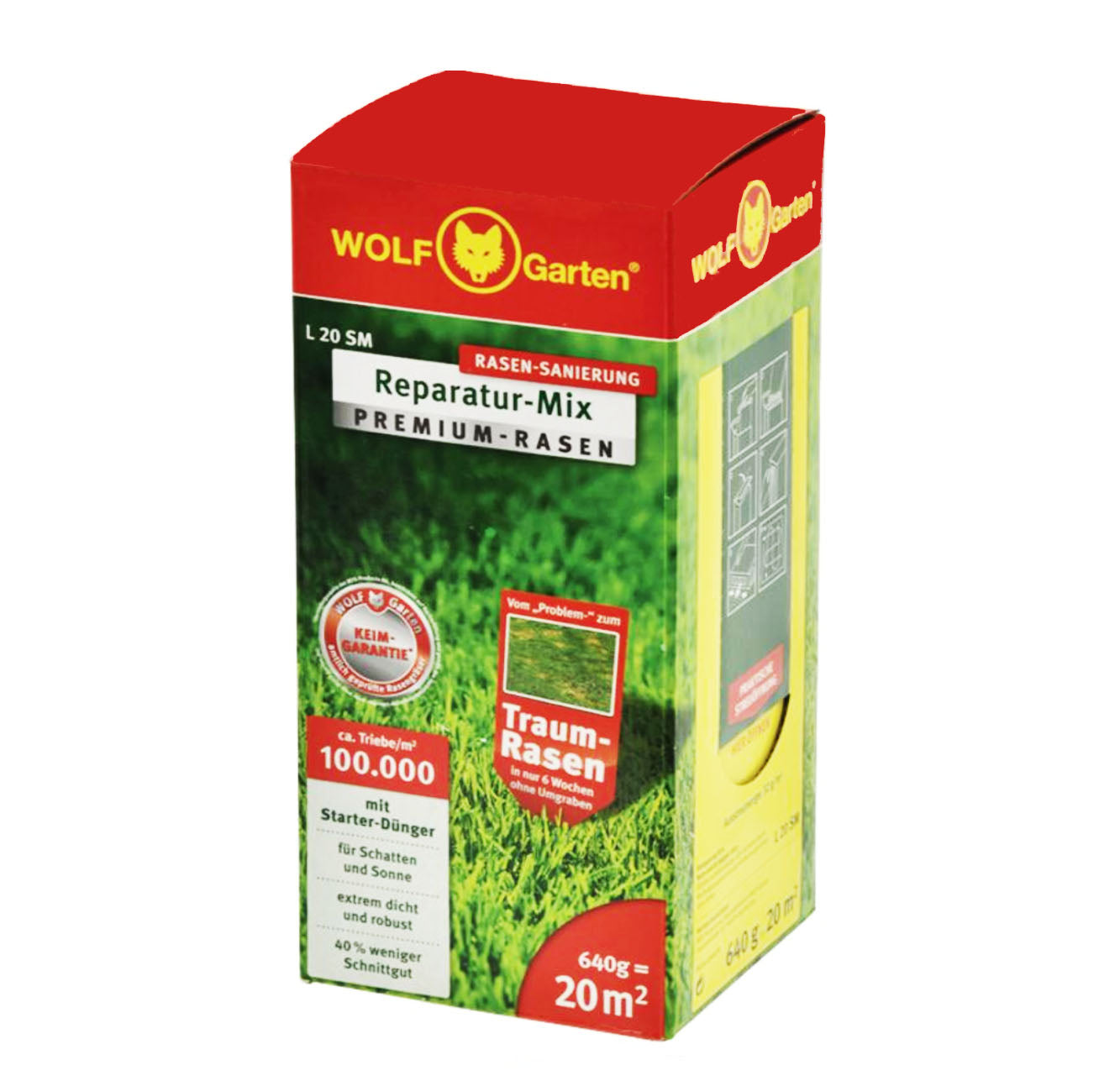 L 20 SM Rasen-Reparatur-Mix »PREMIUM-RASEN« für 20 qm MIT STARTER-DÜNGER
