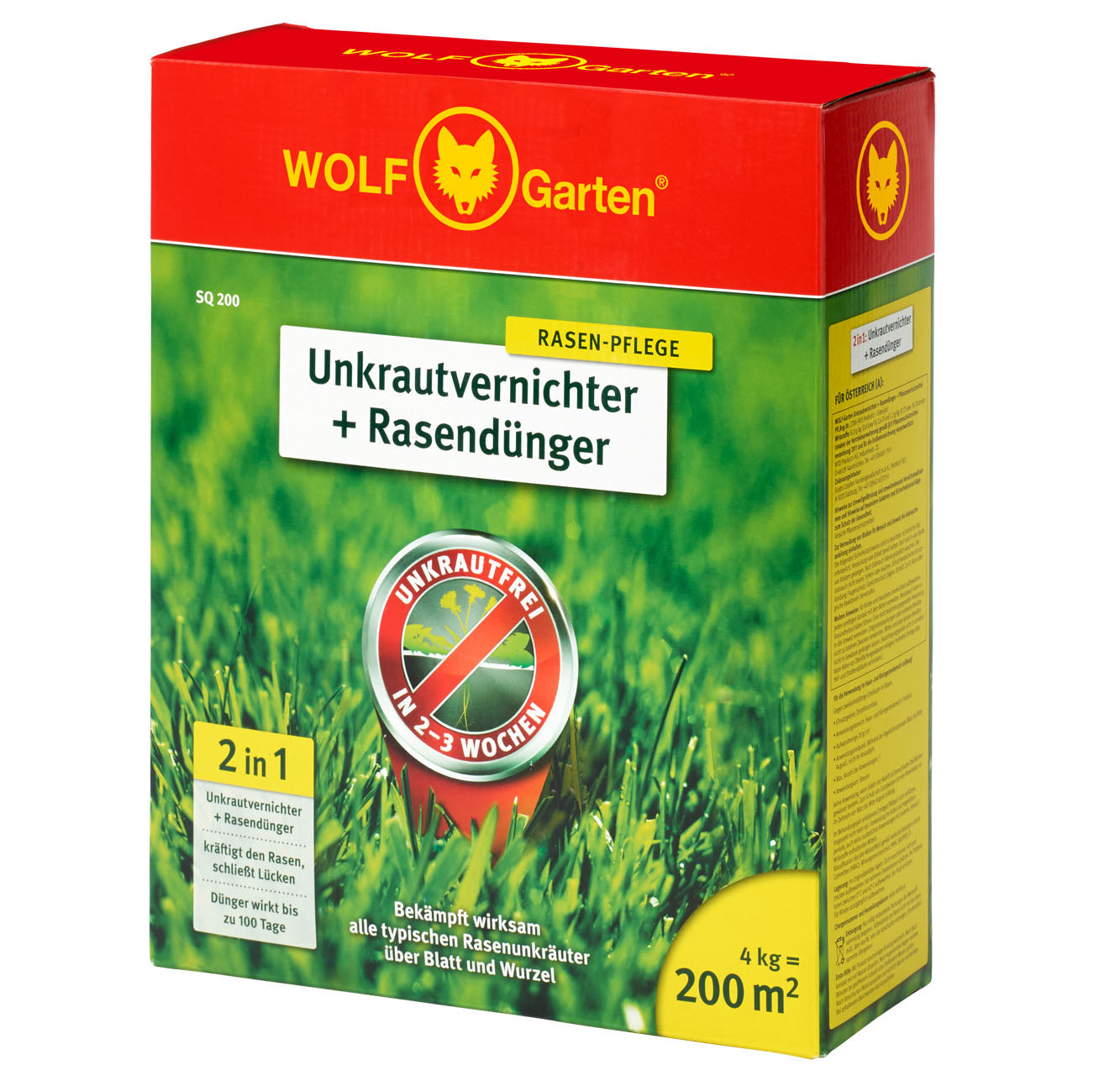 SQ 200 2-IN-1 UNKRAUTVERNICHTER + RASENDÜNGER