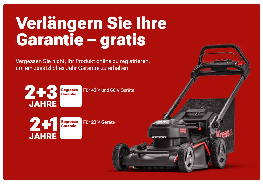 Kress KG760E.9 60 V 51 cm Akku-Rasenmäher mit bürstenlosem Selbstantrieb - inkl. 5 A Ladegerät und 4 Ah Akku + Gratis 4 Ah Akku