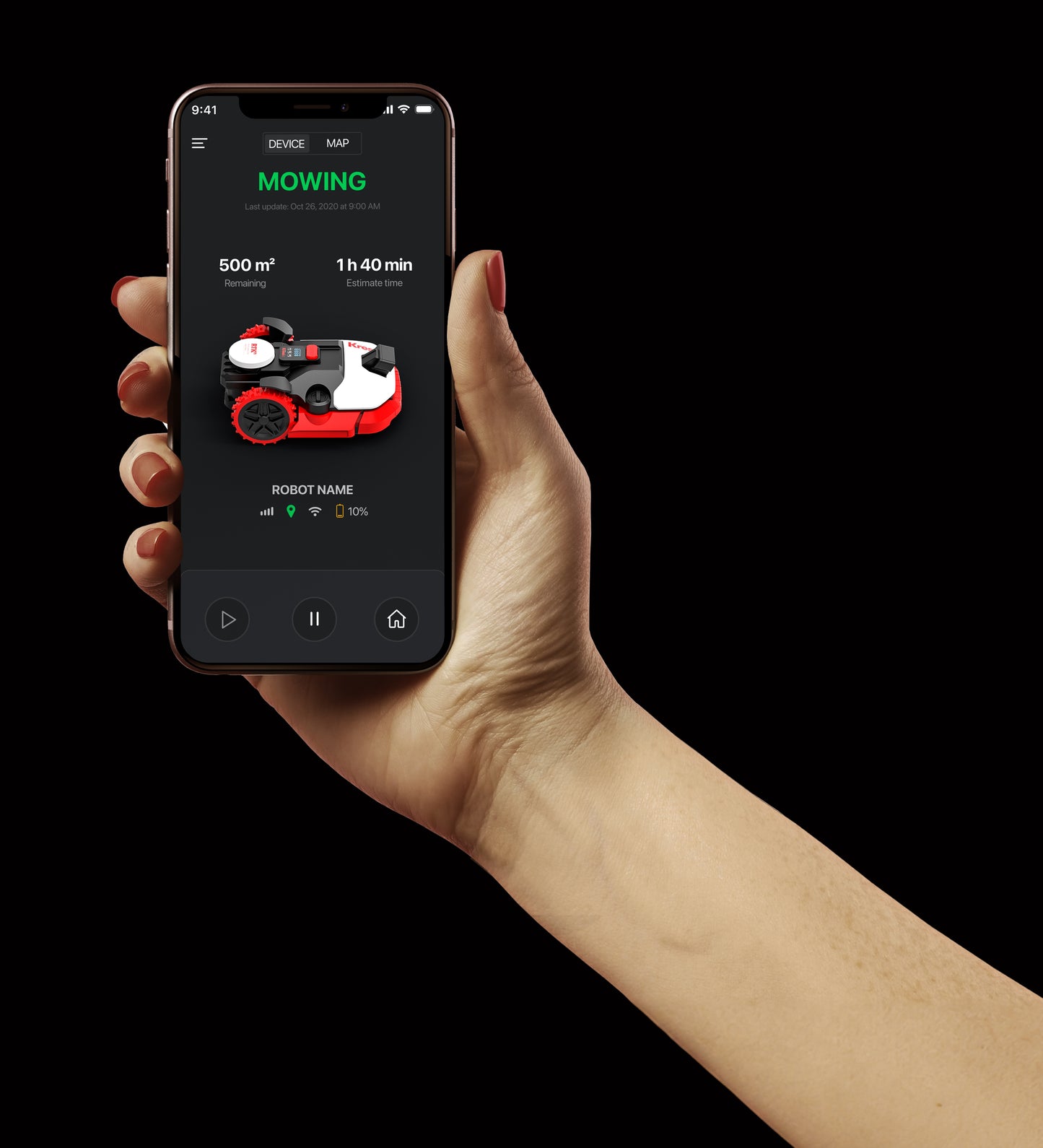 Kress RTKⁿ KR281E Mähroboter 1500 m² 4x4 (Allrad) EyePilot® Zero Trim