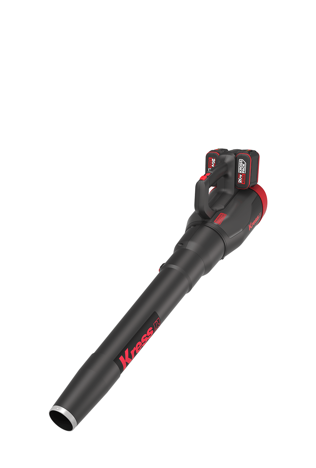 Kress 40 V bürstenloser Laubbläser - inkl. 4 A Doppelladegerät und 4 x 4 Ah Akku