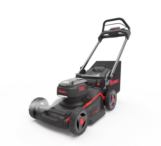 Kress KG756E.9 60 V 46 cm Akku-Rasenmäher bürstenlos - inkl. 5 A Ladegerät und 4 Ah Akku + Gratis 4 Ah Akku