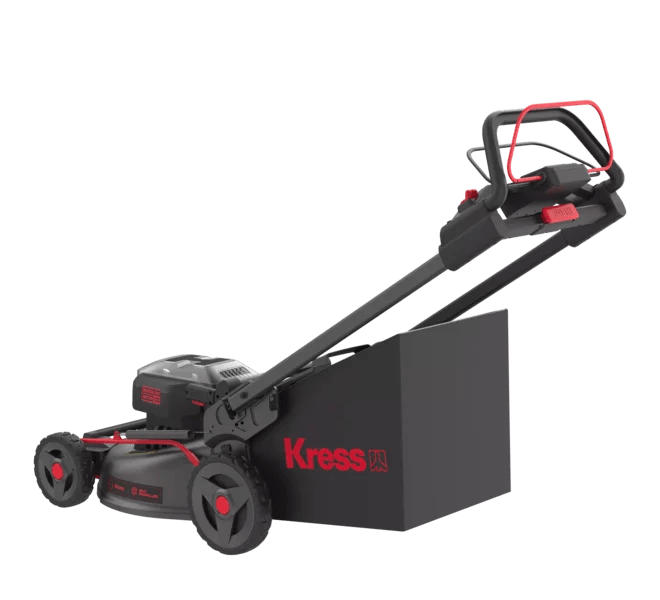 Kress KG760E.9 60 V 51 cm Akku-Rasenmäher mit bürstenlosem Selbstantrieb - inkl. 5 A Ladegerät und 4 Ah Akku + Gratis 4 Ah Akku