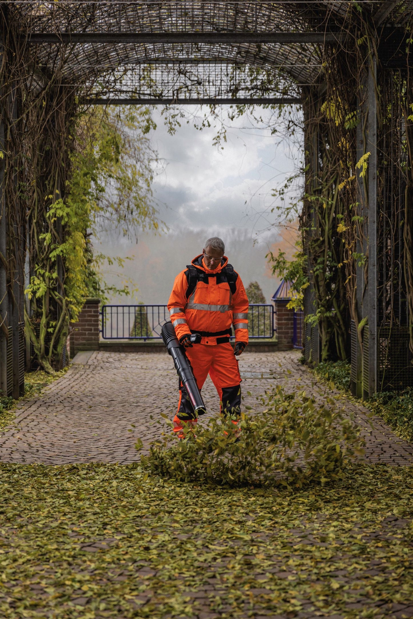 Kress KC500.9 - Gewerblicher 60-V Rucksack-Laubbläser