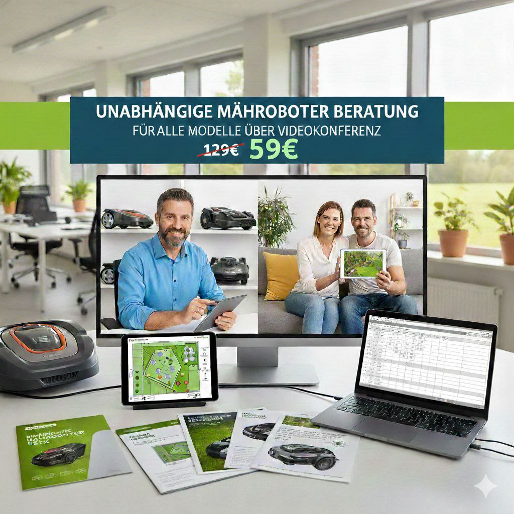 Modellunabhängige Mähroboter-Video-Beratung