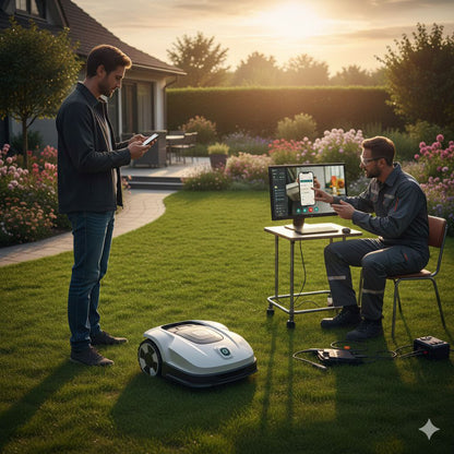 Mähroboter Startklar-Service für kabellose Mähroboter